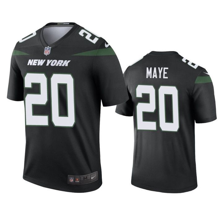 Men New York Jets 20 Marcus Maye Nike Black Color Rush Legend NFL Jersey